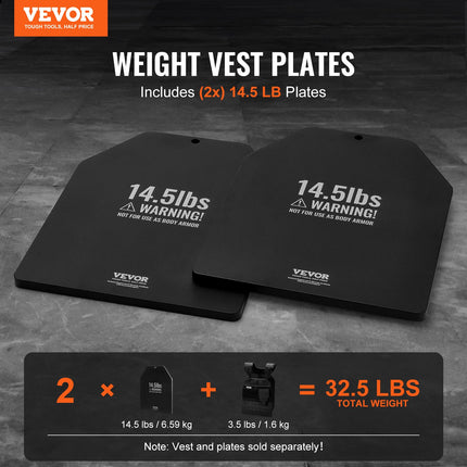 Svorio liemenės plokštės VEVOR JSPB-14.5LB, 13,16 kg komplektas