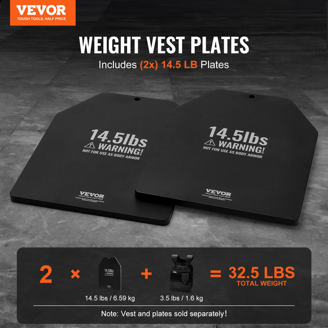 Svorio liemenės plokštės VEVOR JSPB-14.5LB, 13,16 kg komplektas