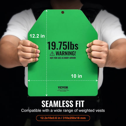 Svorio liemenės plokštės VEVOR JSPB-19.75LB, 2 x 8,96 kg