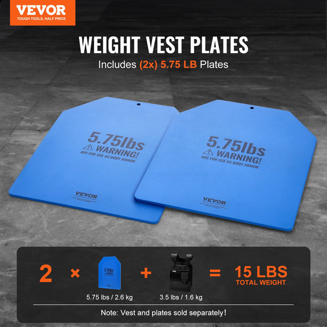 Svorio liemenių plokštės VEVOR JSPB-5.75LB, 2 x 2,6 kg