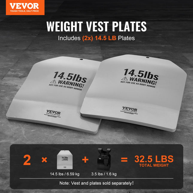 Svorio liemenės plokštės VEVOR JSCB-14.5LB, 2 x 6,58 kg
