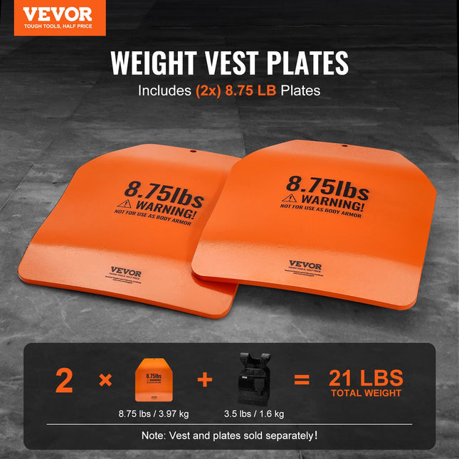 Svorio liemenės plokštės VEVOR JSCB-8.75LB, 2 vnt. po 3,97 kg