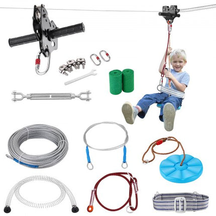 Trosinis nusileidimas (Zipline) VEVOR HL-120ft-005, 36,6 m