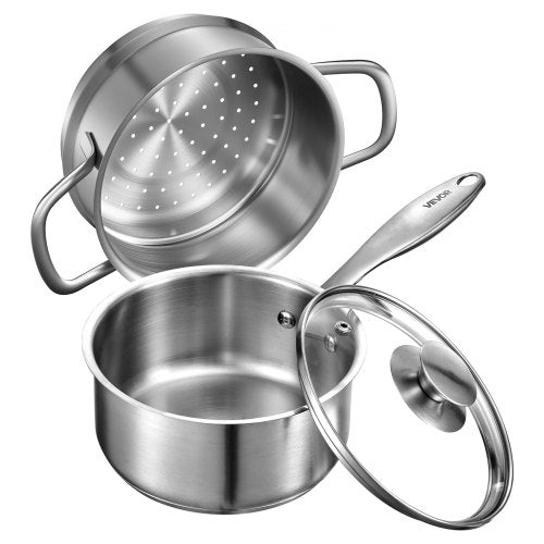 Puodas su garinimo krepšiu VEVOR CS017-3, 1,42 l