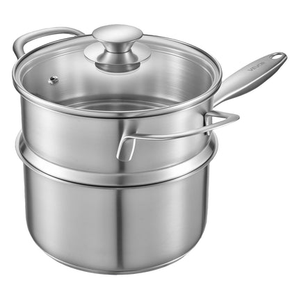 Puodas su garinimo įdėklu VEVOR CS018-3, 2,37 l