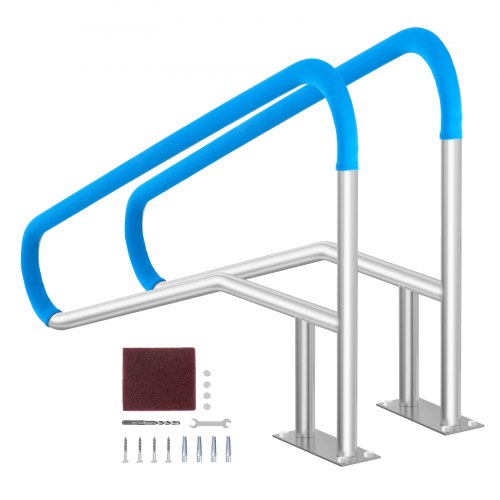 Baseino turėklai VEVOR B-5532-D, 2 vnt., 140x81 cm