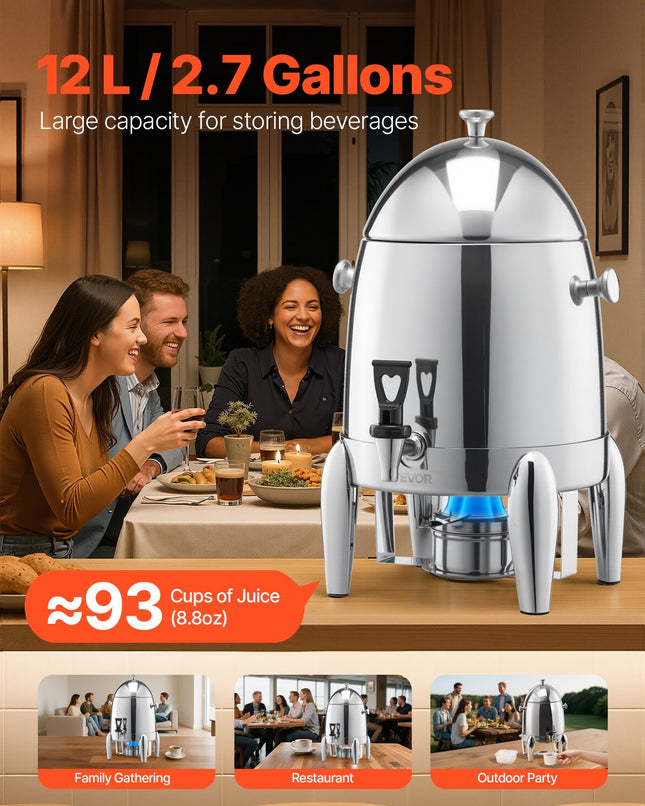 Gėrimų dozatorius VEVOR WNS-GZD12, 12 l