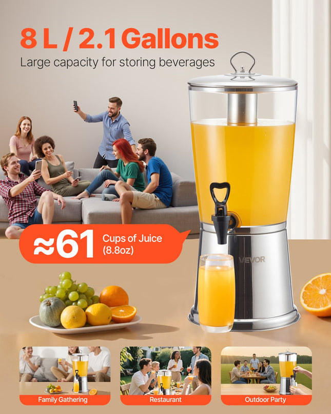 Gėrimų dozatorius VEVOR DT-J003, 8 l talpa