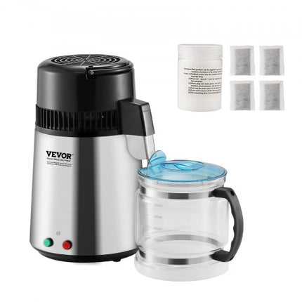 Vandens distiliatorius VEVOR YMK40202, 4 l talpos