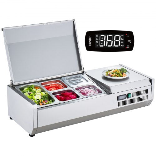 Šaldoma ingredientų vitrina VEVOR D40TW-G, 140 W