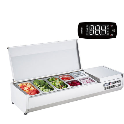 Šaldoma ingredientų vitrina VEVOR D55TW-G, 150 W