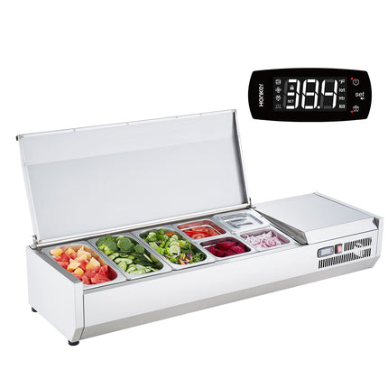 Šaldoma ingredientų vitrina VEVOR D55TW-G, 150 W