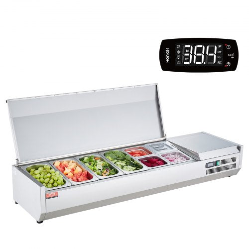 Šaldoma ingredientų vitrina VEVOR D60TW-G, 155 W