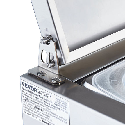 Šaldoma ingredientų vitrina VEVOR D71TW-G, 165 W