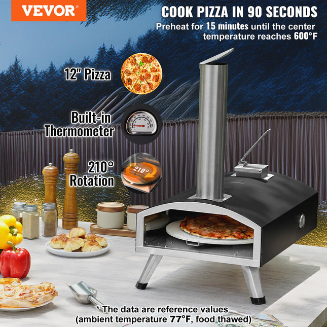 Lauko picų krosnis VEVOR GB-PO12R, 30,5 cm