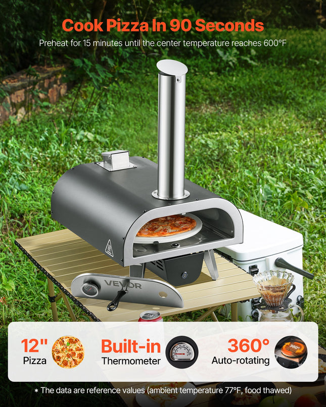 Lauko picų krosnis VEVOR SRGP025R, 30 cm