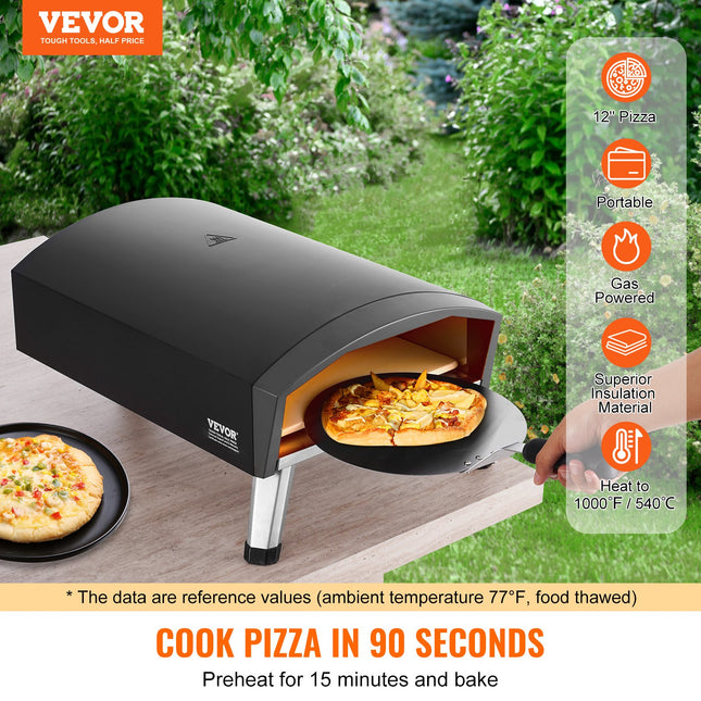 Lauko picų krosnis VEVOR GB-GO12D, 12 colių
