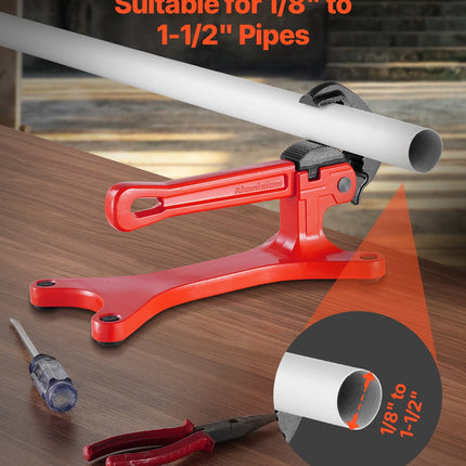 Nešiojami vamzdžių spaustuvai VEVOR RG1510, 1/8"–1-1/2" diapazonas
