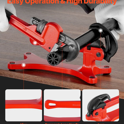 Nešiojami vamzdžių spaustuvai VEVOR RG1510, 1/8"–1-1/2" diapazonas