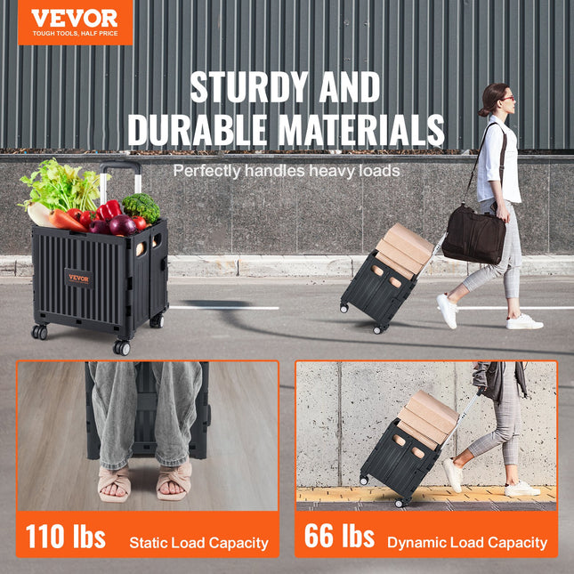 Sulankstomas transportavimo vežimėlis VEVOR 8822, 50 kg keliamoji galia