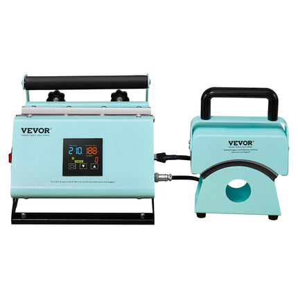 Termopresas puodeliams ir kepurėms VEVOR F1130, 2-in-1 funkcionalumas