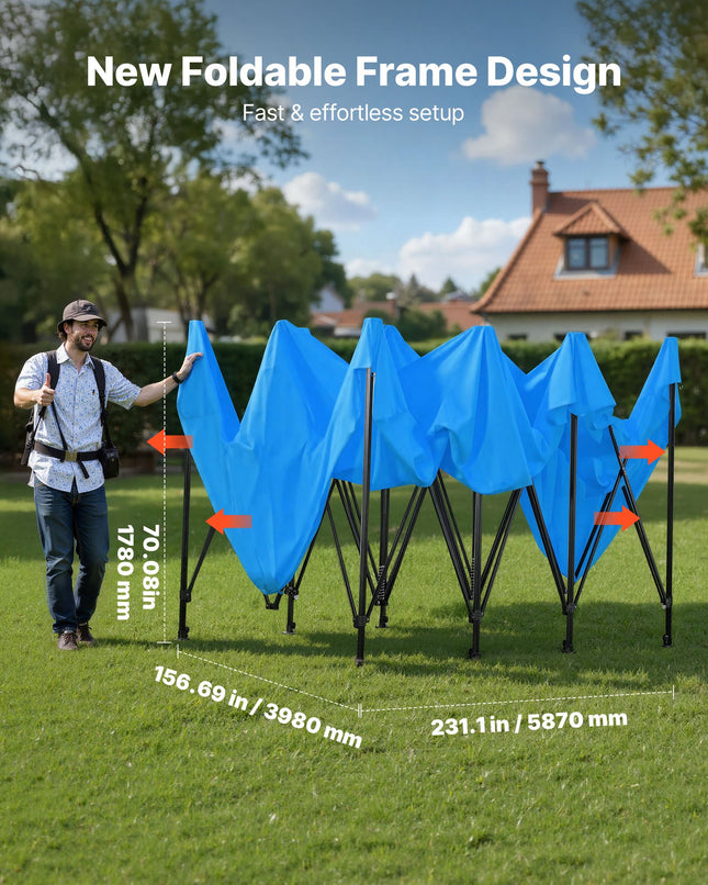 Nešiojama dažymo palapinė VEVOR S12, 587 x 398 x 178 cm