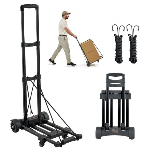 Sulankstomas transportavimo vežimėlis VEVOR L013, 131,5 kg keliamoji galia
