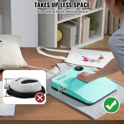 Termopresas VEVOR Portable Easy Press, 30 x 25 cm