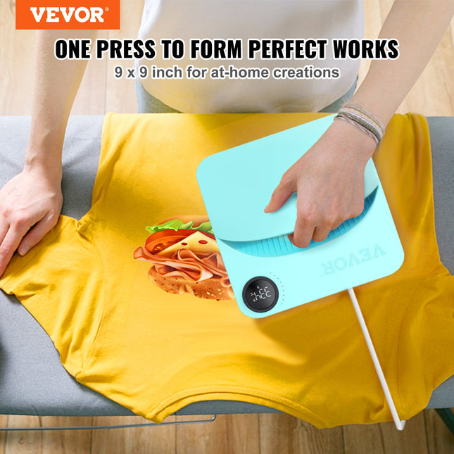 Karštas presas VEVOR Portable Easy Press, 22.9 x 22.9 cm