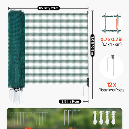 Laikina tvora VEVOR AL-FN-0920, 0,9 x 20 m
