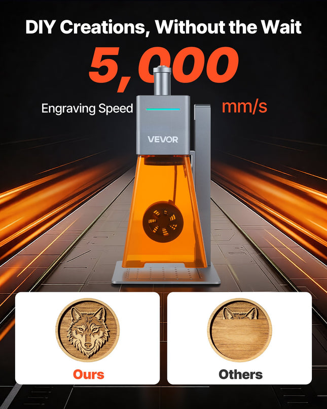 Nešiojamas lazerinis graviravimo aparatas VEVOR Nano Pro, 12W