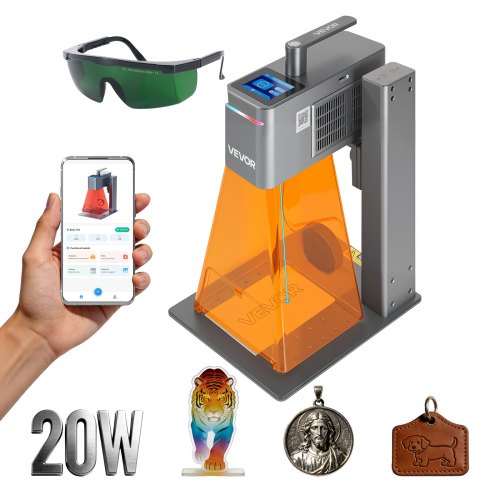 Lazerinės graviravimo staklės VEVOR Nano Duo, 20W + 2W dvigubas lazeris