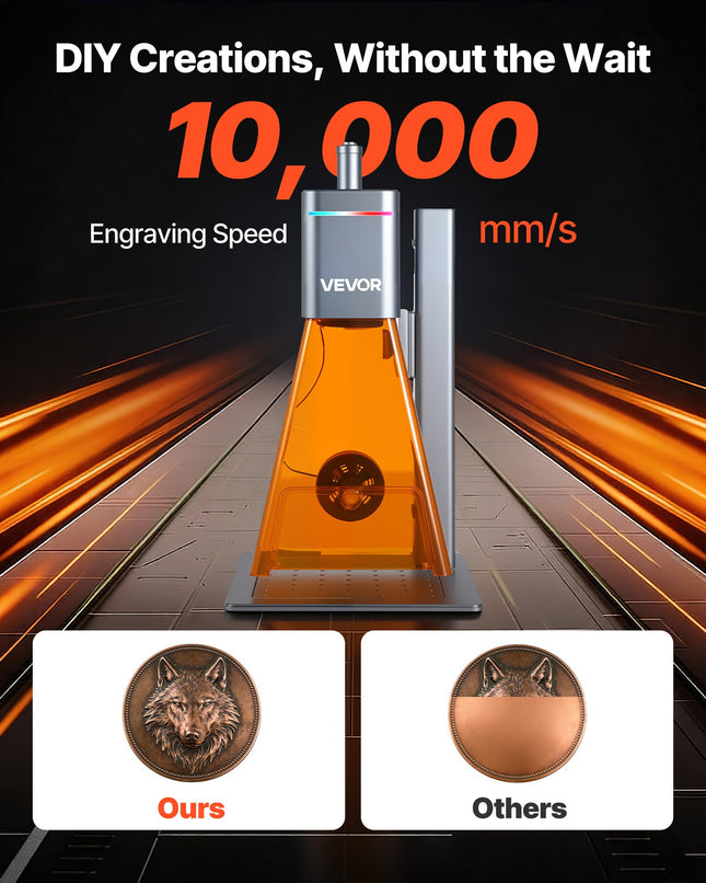 Lazerinės graviravimo staklės VEVOR Nano Duo, 20W + 2W dvigubas lazeris