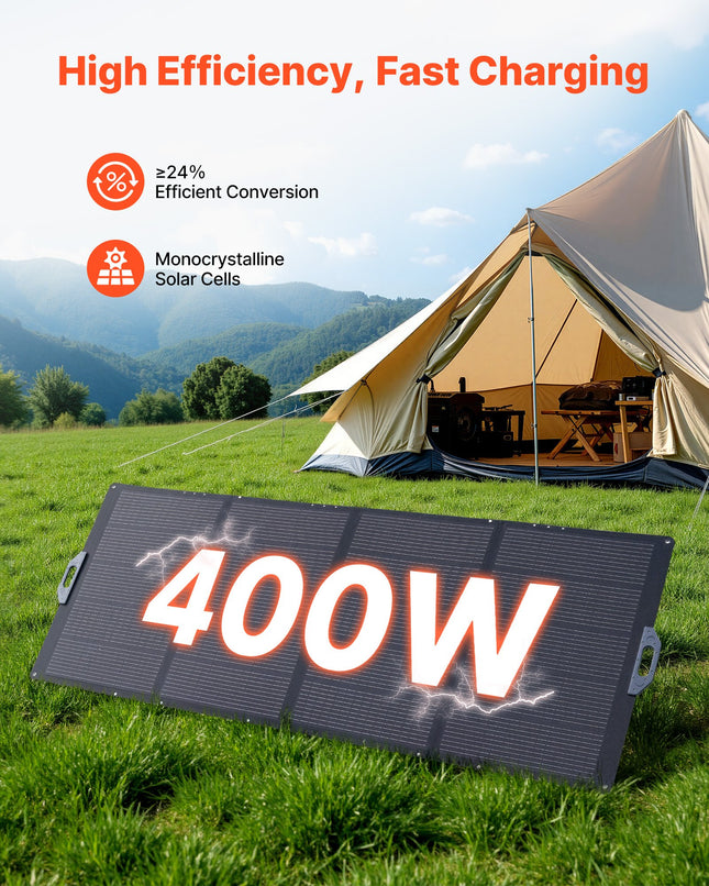 Sulankstoma saulės baterija VEVOR S400, 400W