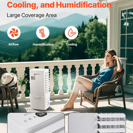 Mobilus oro aušintuvas VEVOR JH-120Y, 550 CFM oro srautas