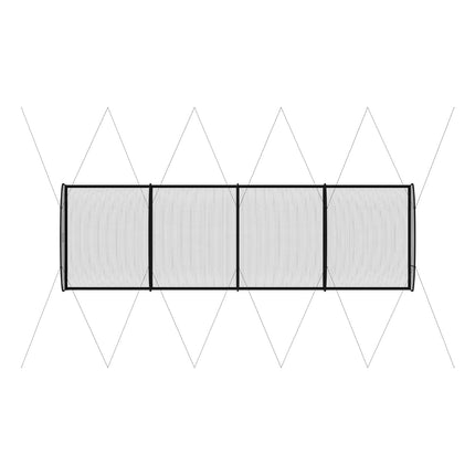 Beisbolo mušimo narvas VEVOR BL40121004S, 12,2 x 3,7 x 3,05 m