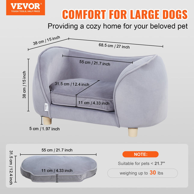 Sofa augintiniams VEVOR SF-1492S, 30 kg apkrova