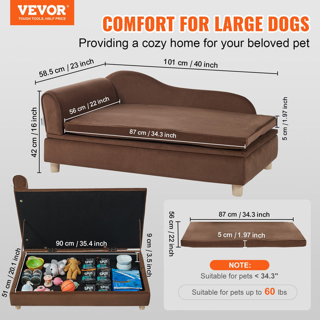 Sofa augintiniams VEVOR SF-1544L-5, iki 50 kg