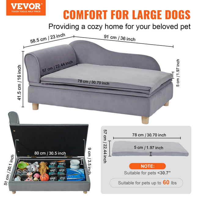 Sofa augintiniams VEVOR SF-1544-4, iki 50 kg apkrova