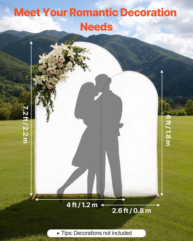 Arkiniai stovai dekoracijoms VEVOR ABC-7.2ft+6ft+BU, 2 vnt. komplektas (2,2 m ir 1,8 m)