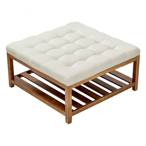 Minkštasuolis-staliukas VEVOR CWD0101CA-KD-BEIGE, 87,5 cm