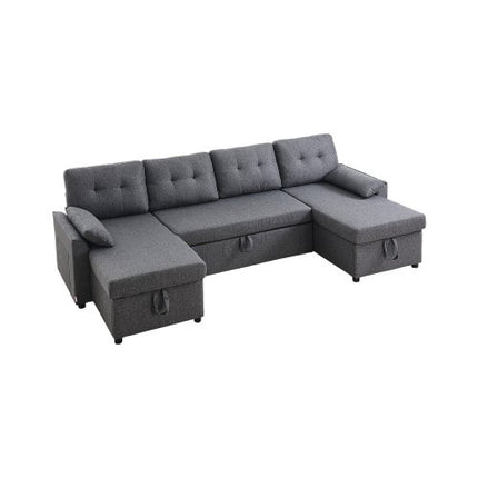 U formos sofa-lova VEVOR LW-0667-2T-11R-11L, 6 vietų su miegama funkcija