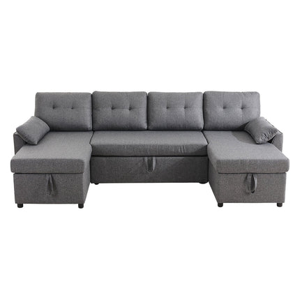 U formos sofa-lova VEVOR LW-0667-2T-11R-11L, 6 vietų su miegama funkcija