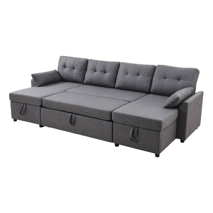U formos sofa-lova VEVOR LW-0667-2T-11R-11L, 6 vietų su miegama funkcija
