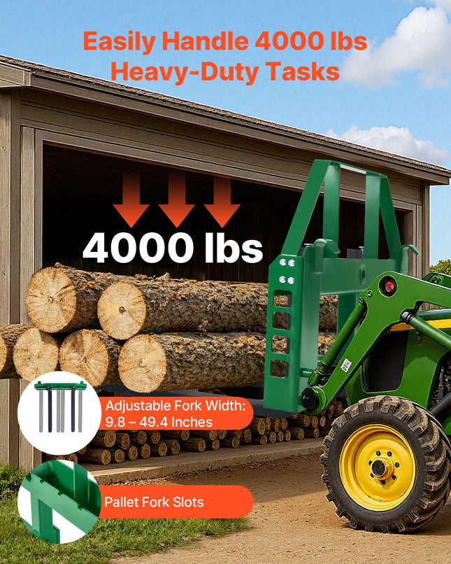 Padėklų šakės VEVOR WBS-030, 1814 kg keliamoji galia