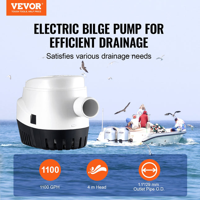 Automatinis triumo siurblys VEVOR NMBP11-G1100-40-12, 1100 GPH