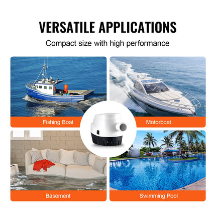 Automatinis triumo siurblys VEVOR NMBP11-G1100-40-12, 1100 GPH