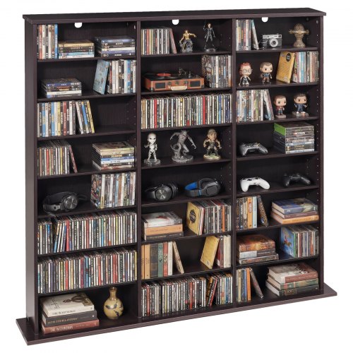 Multimedijos laikymo spinta VEVOR DX0202-C250421S-02-Brown, 8 lentynų