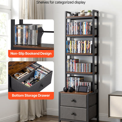 Multimedijos laikymo spinta VEVOR DX0202-C250422S-01, 143,5 cm aukščio