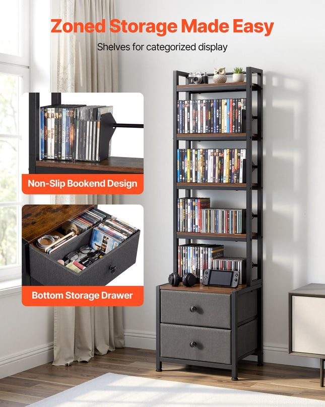 Multimedijos laikymo spinta VEVOR DX0202-C250422S-01, 143,5 cm aukščio